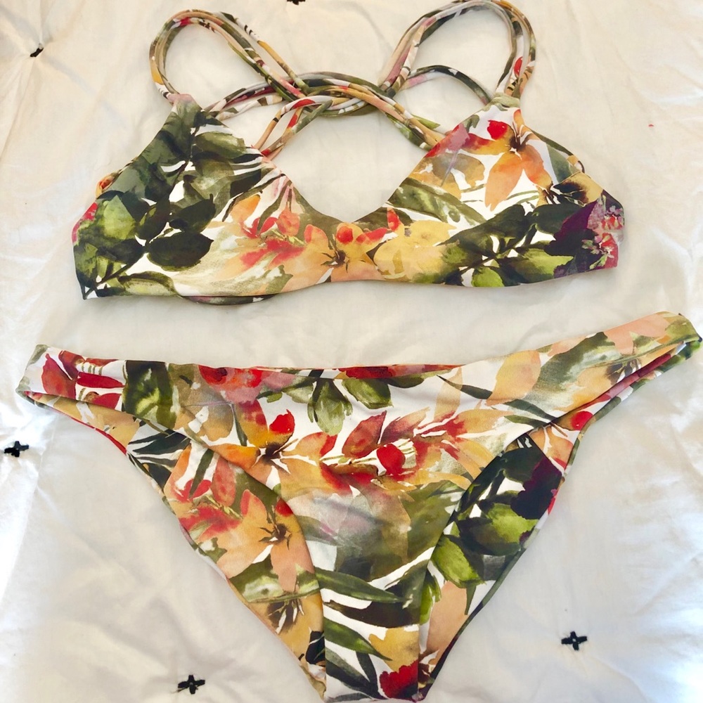 Boys + Arrows Red Sonia Bikini Set